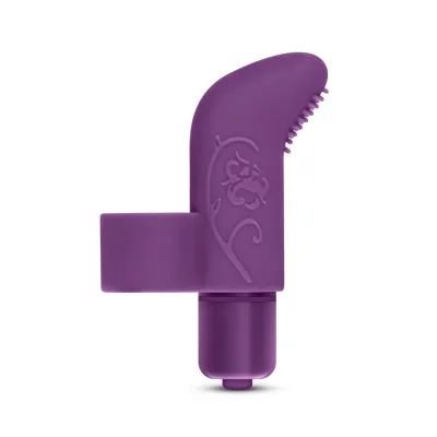 Blush Silicone Finger Vibe 7X Waterproof Blue