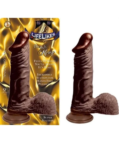 Lifelike Black King 9"