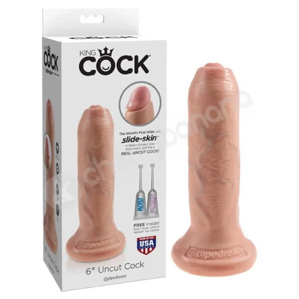 King Cock Flesh 6'' Uncut Cock