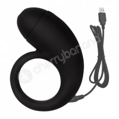 Falcon Intensifier Black Cock Ring