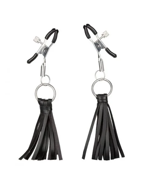 Nipple Play Playful Tassels Nipple Clamps - Black