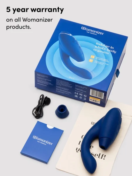 Womanizer Duo 2 Rechargeable Silicone G-Spot and Clitoral Stimulator