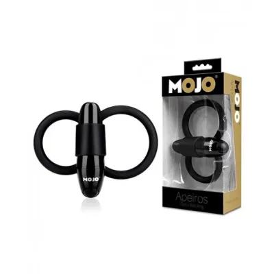 Mojo Apeiros 7 Function Vibrating Cock Balls Ring Black