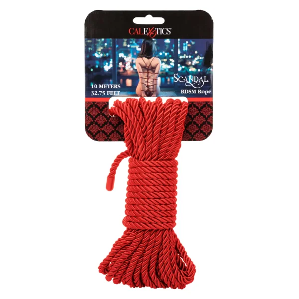 Scandal BDSM Rope 32.75ft- 10m - Red