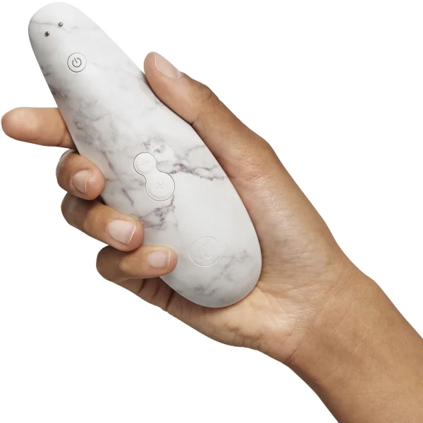 Womanizer Marilyn Monroe Special Edition Pleasure Air Clitoral Stimulator - White Marble