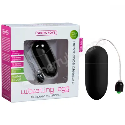 Shots Toys Black Vibrating Egg
