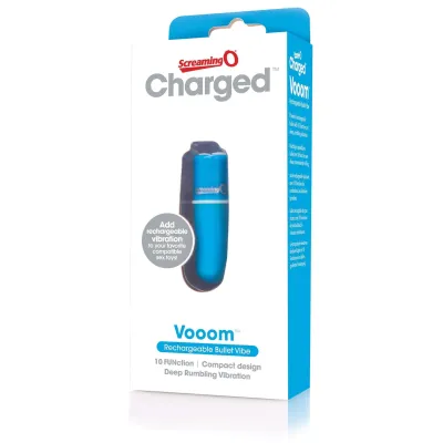Charged Vooom Rechargeable Bullet Vibe Blue