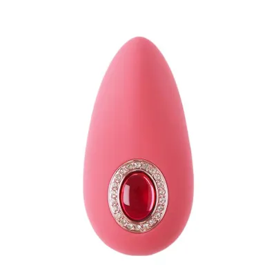 Share Satisfaction Sana Luxury Gemmed Layon Vibrator Pink 3 7 Inch