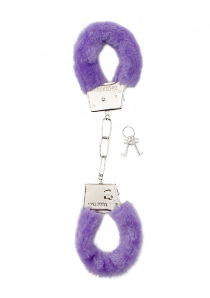 Furry Handcuffs - Purple - Bondage Cuffs