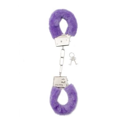 Furry Handcuffs Purple Bondage Cuffs