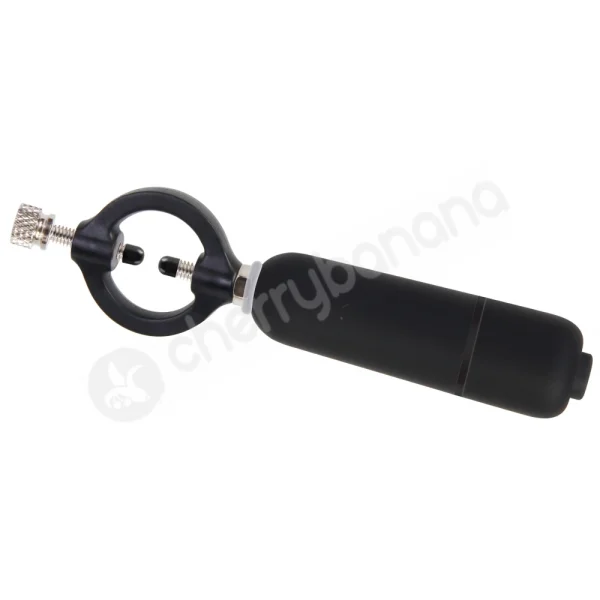 Adam & Eve Black Vibrating Nipple Clamps