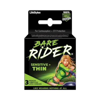 Lifestyles Bare Rider Condoms 3 Pack