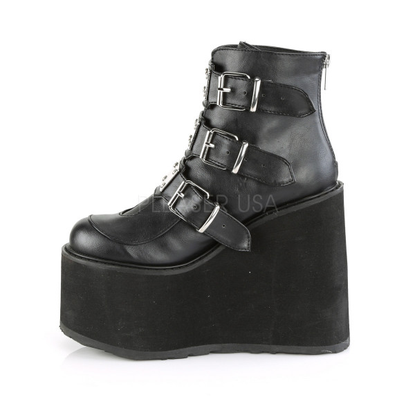 5 1/2 inches PF Ankle Boot w/ 3 Buckle Straps, Back Zip — image 7 of 8
