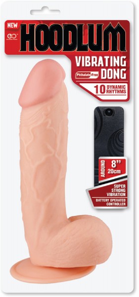 8" Vibrating Dong (Flesh)