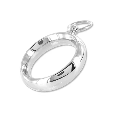 Donut Ring With O Ring 15x8x55mm Silver