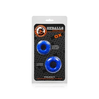 Truckt 2 pack Cockring Set Blue