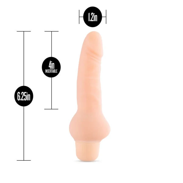 Silicone Willy's - Cowboy - 6.25 Inch Vibrating Dildo - Vanilla