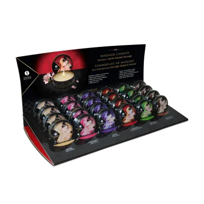 Mini Massage Candle Display 24 Count