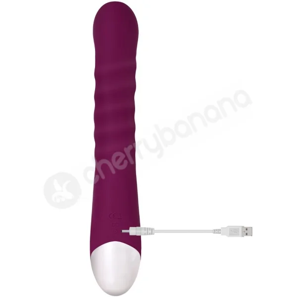Evolved Lovely Lucy Thrusting & Twirling Vibrator With Clit Stimulator
