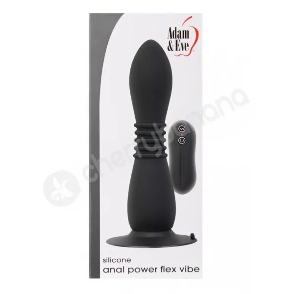 Adam & Eve Black Anal Power Flex Vibe