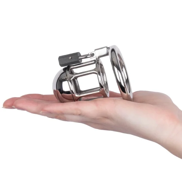 Torment Little Lad Padlocked Micropenis Chastity Cage — image 4 of 5