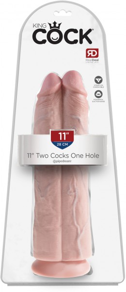11" Two Cocks One Hole