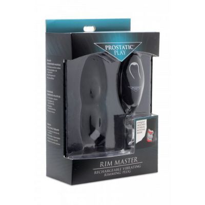 Rim Master Rechargeable Vibrating Rimming Plug with Remote Control