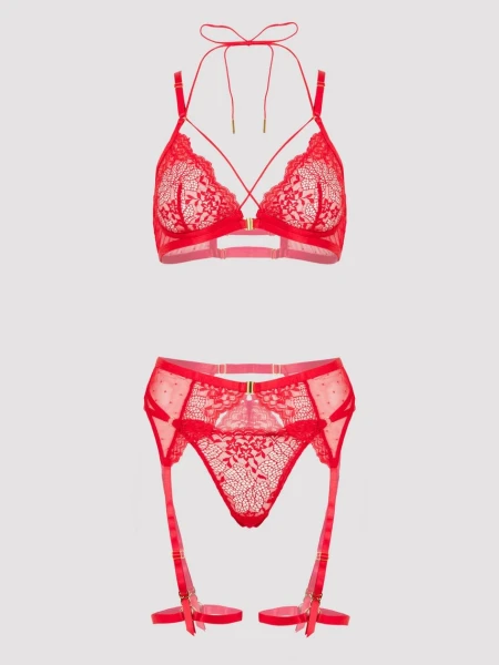 Lovehoney Midnight Dream Red Bra Set