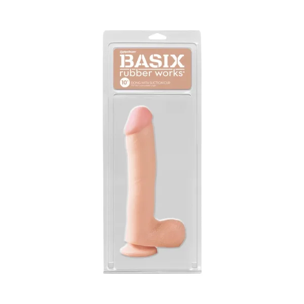 Basix 10in Dong with Suction Cup