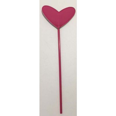Heart Crop Whip Cane Pink