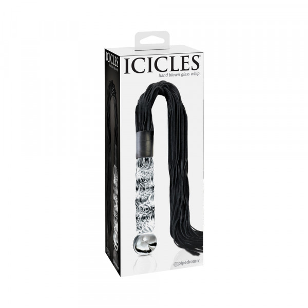 Icicles No 38 Glass Handle Cat O Nine Tails Whip — image 6 of 12