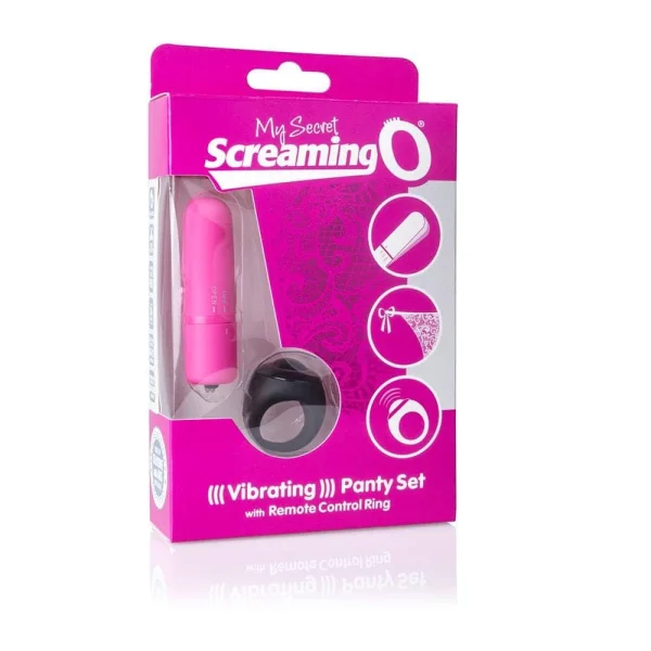 My Secret Screaming O Vibrating Panty Set - Pink - Each