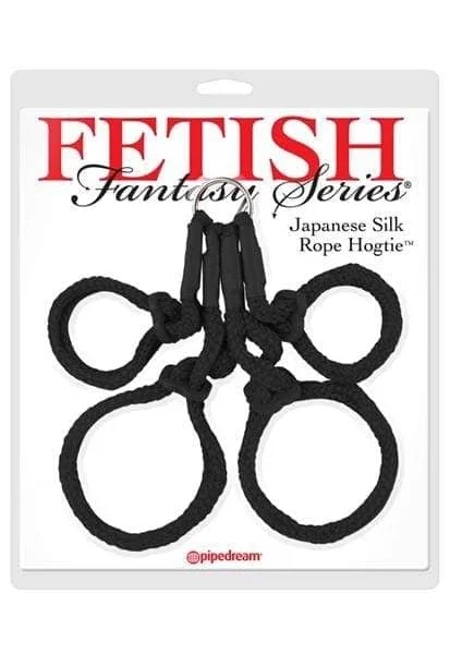 Fetish Fantasy Series Japanese Silk Rope  Hogtie - Black