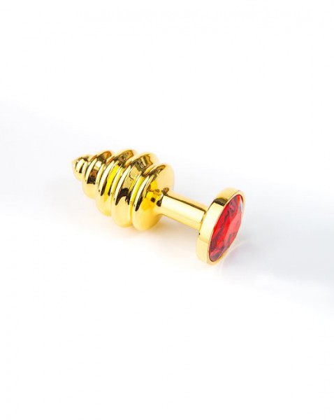 Gemmed Ruby Buttplug Small - Ruby