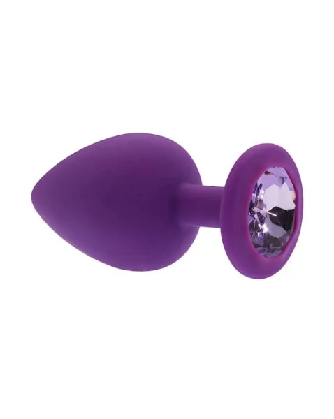 Kink Range Silicone Gemmed Butt Plug - 3.8 Inch