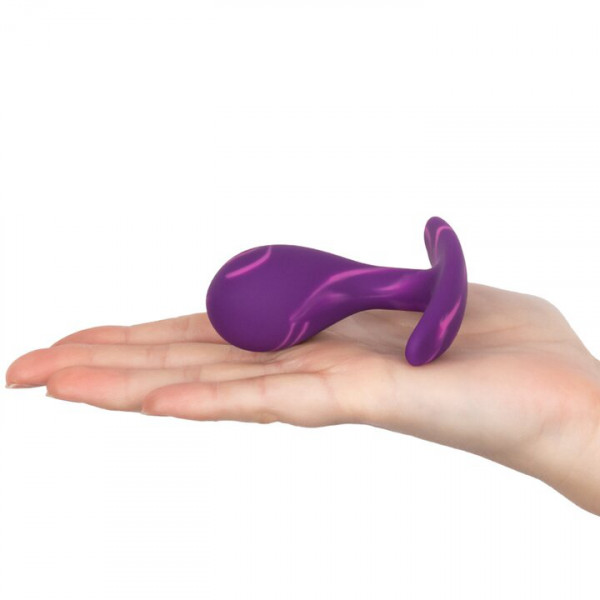 Mon Amour Purple Marble Silicone P-Spot Plug - 2.2, 2.5 or 3 Inch