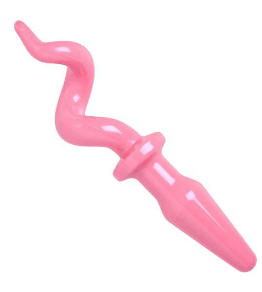 Pig Tail Pink Butt Plug