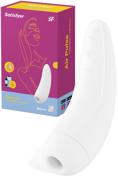 Satisfyer Curvy 1 Plus Air Pulse Clitoral Stimulator With Vibration & App