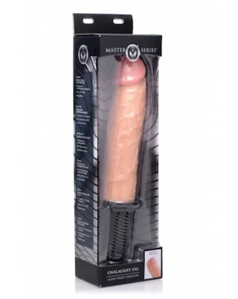 Onslaught Xxl Giant Dildo - Flesh - 14.5 Inch