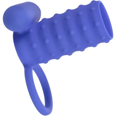 Silicone Rechargeable Endless Desires Enhancer Vibrating Cock Ring By CalExotics Purple