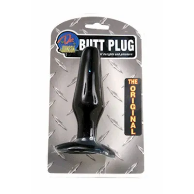 Classic Butt Plug Smooth Medium Black Medium
