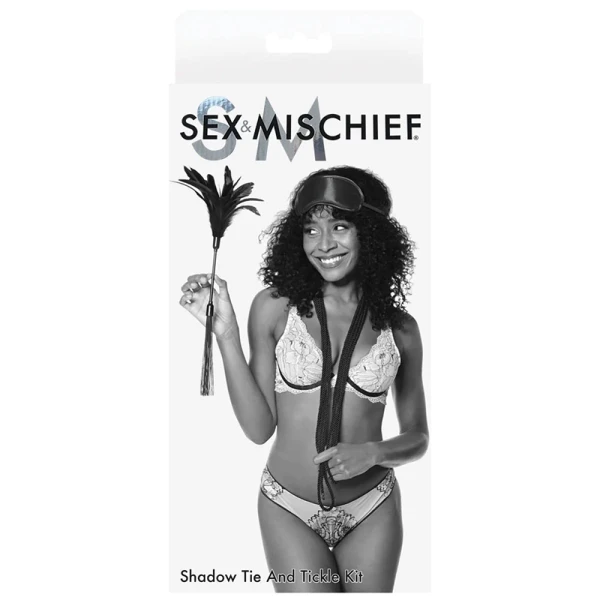 Sex & Mischief Shadow Tie and Tickle Kit By Sportsheets