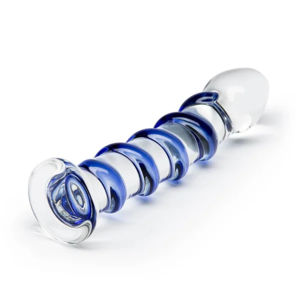 7" Textured Glass Dildo - Great For Temperature Play!