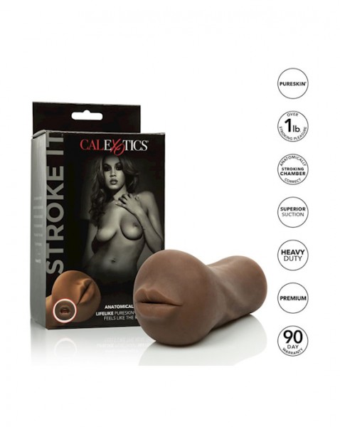 Stroke It Mouth Mastorbator - Brown — image 9 of 18