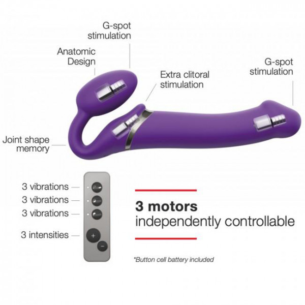 Vibrating Double Dildo - Strap-On-Me