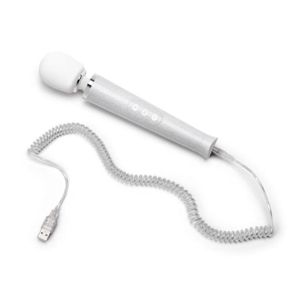 Le Wand 'All that Glimmers' Small Wand Vibrator - White