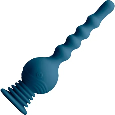 Revolution Hurricane Shaking Thrusting Silicone Rechargeable Stimulator With Remote By NS Novelties Teal