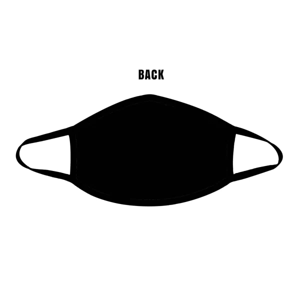 Pucker Up Red Glitter Lips Face Mask With Black  Trim