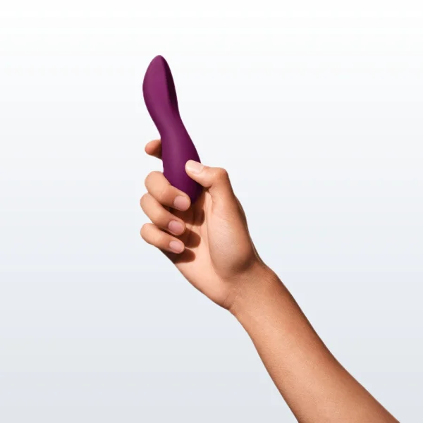 DIP Silicone Rechargeable Waterproof Vibrator by Dame - Plum