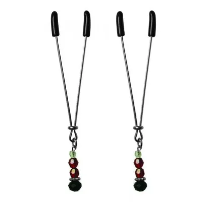 Sexperiments Ruby Black Nipple Clamps
